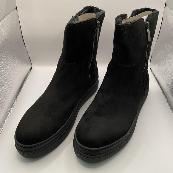J/Slides NYC Black Suede Luxe Boot Shoes Women’s Size 9 - Picture 1 of 9
